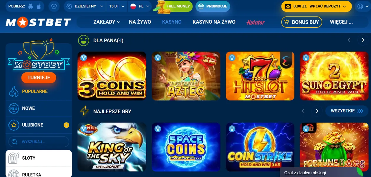 Mostbet Casino PL – najlepsze automaty online